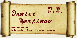 Daniel Martinov vizit kartica